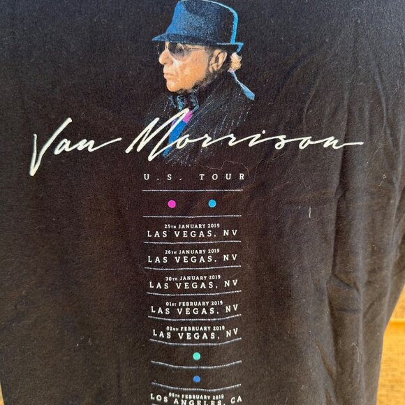Van Morrison 2019 US Live Tour Concert Women's T-Shirt Size M - Picture 4 of 10